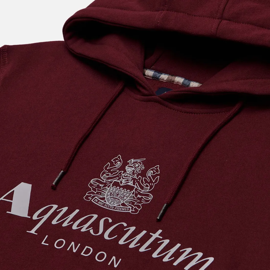 Aquascutum Мужская толстовка Active Big Logo Hoodie Fleece