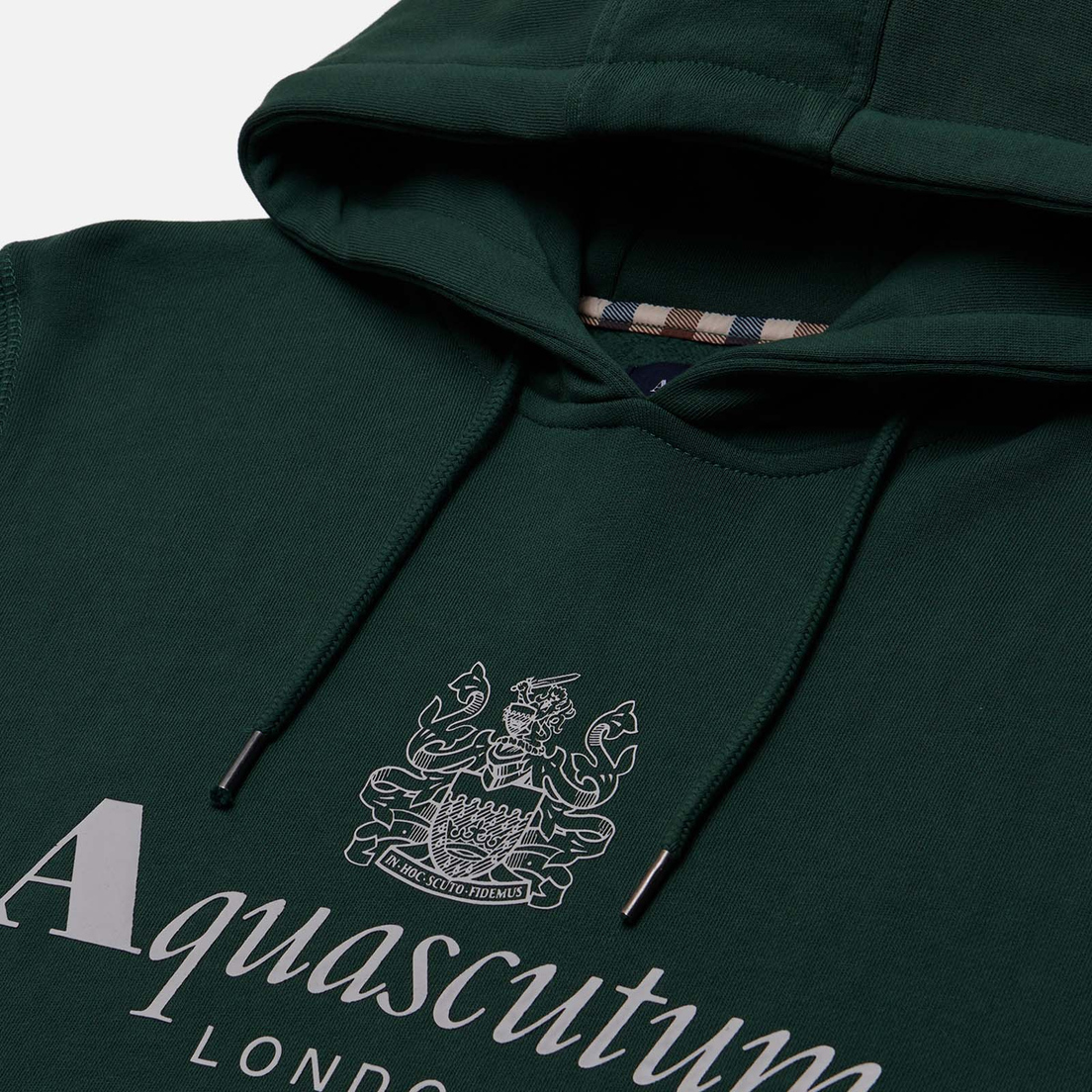 Aquascutum Мужская толстовка Active Big Logo Hoodie Fleece