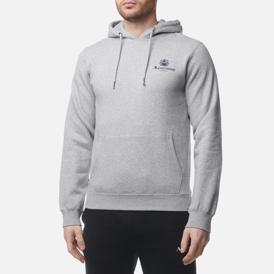 Aquascutum Мужская толстовка Active Small Logo Hoodie Fleece