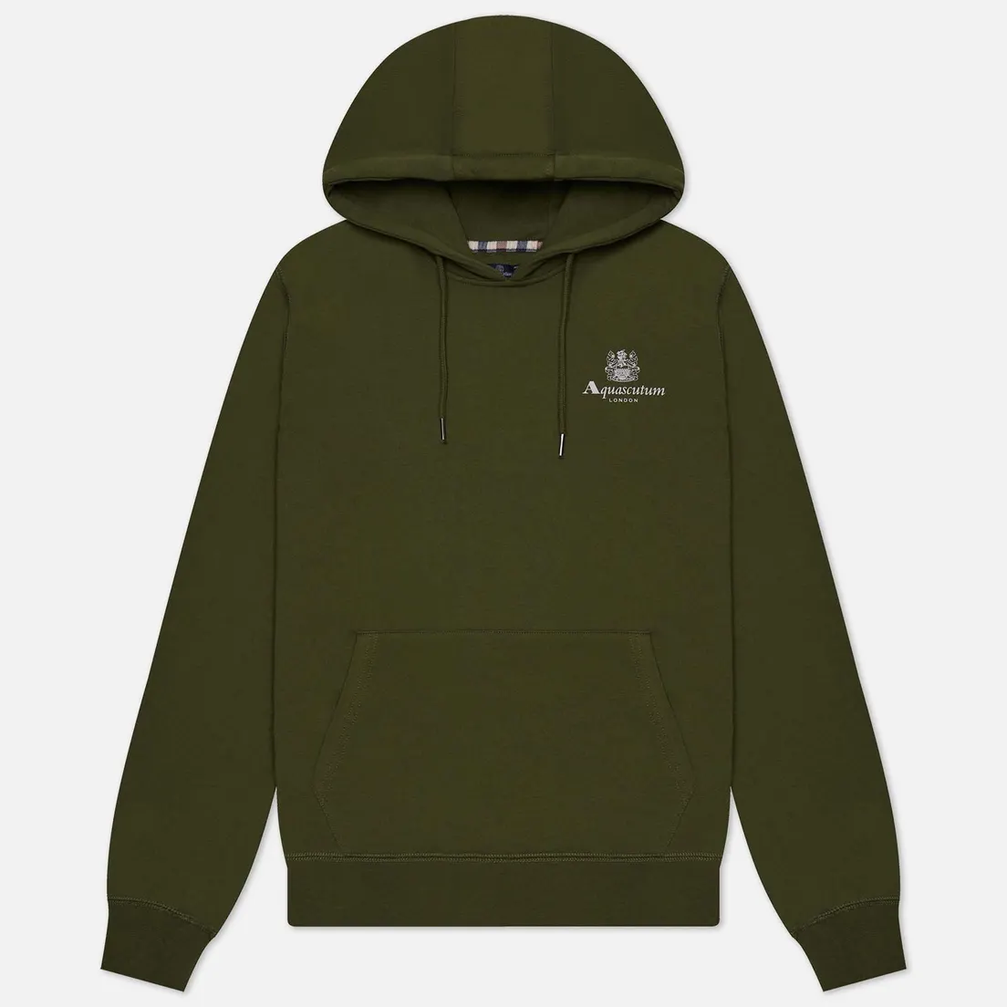 Aquascutum Мужская толстовка Active Small Logo Hoodie Fleece