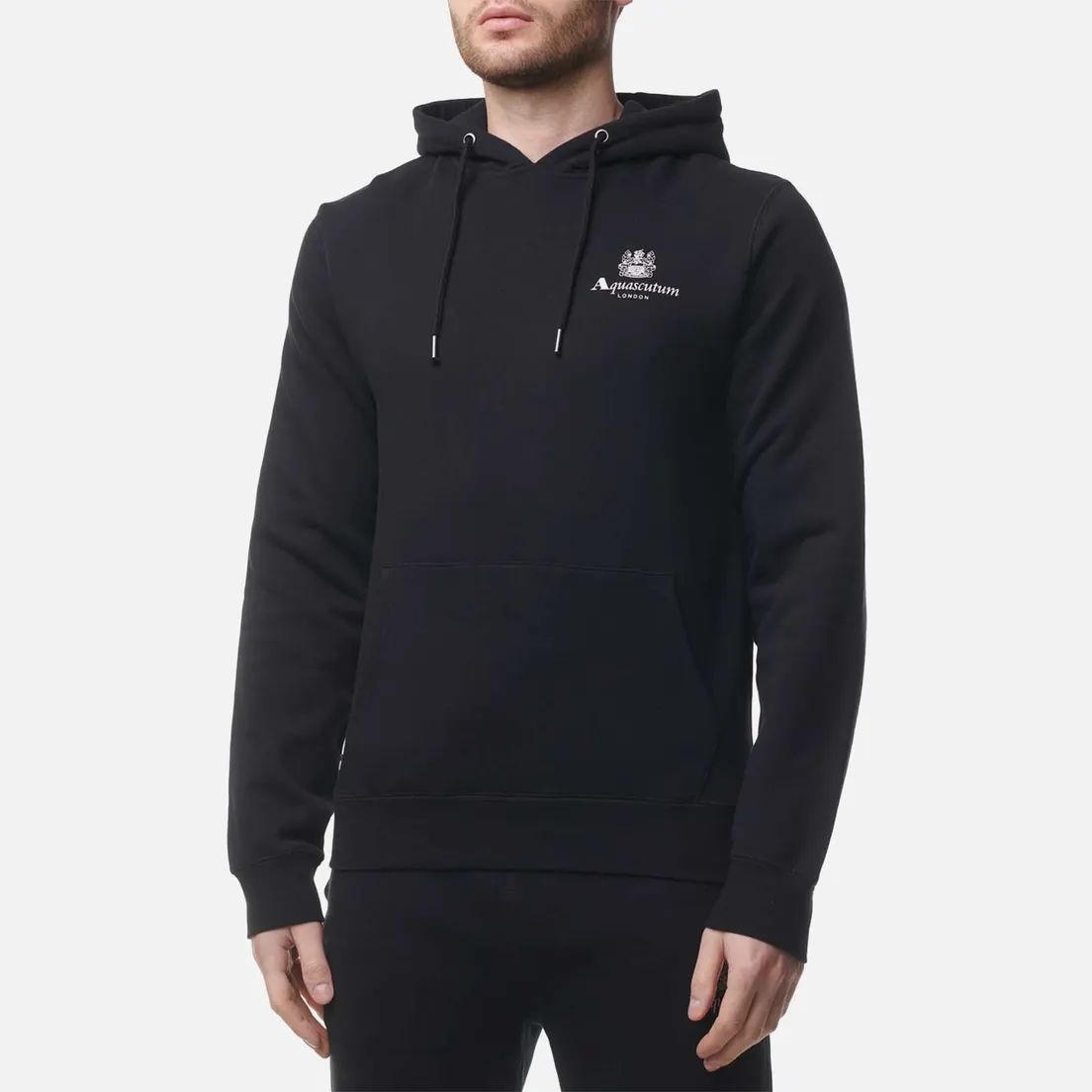 Aquascutum Мужская толстовка Active Small Logo Hoodie Fleece