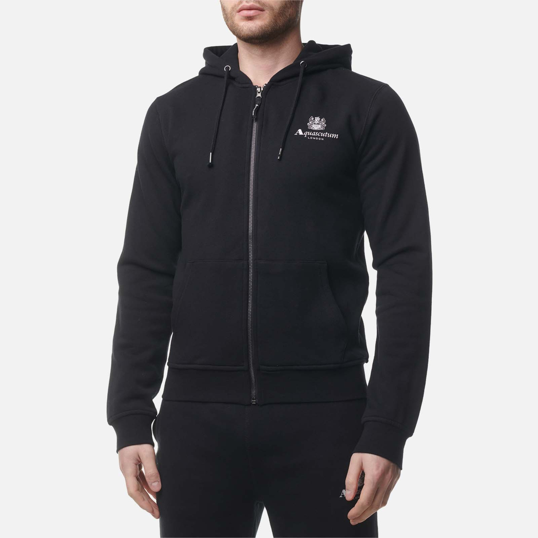 Aquascutum Мужская толстовка Active Small Logo Full Zip Hoodie