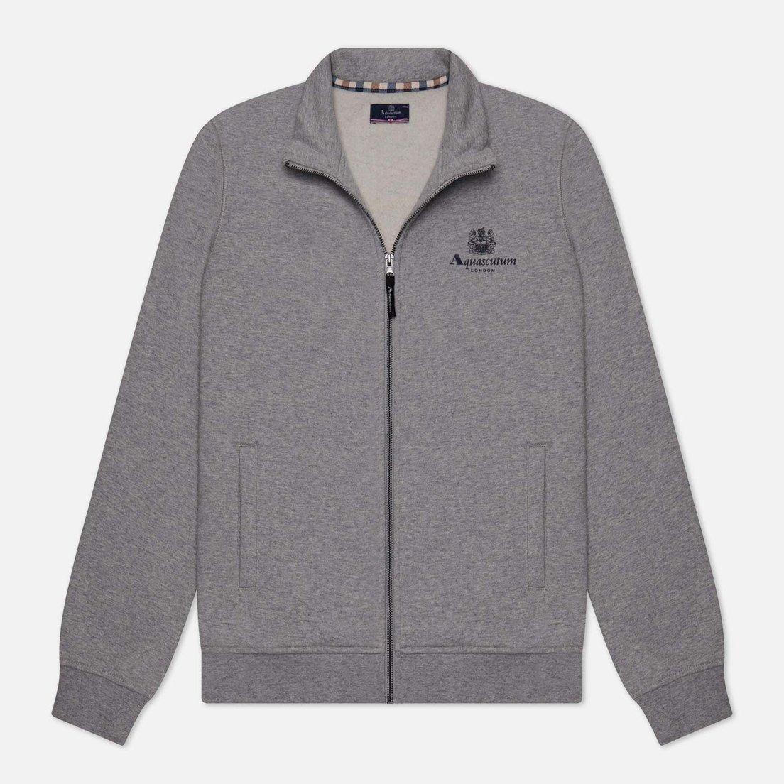 Aquascutum Мужская толстовка Active Small Logo Full Zip Mock Neck Fleece
