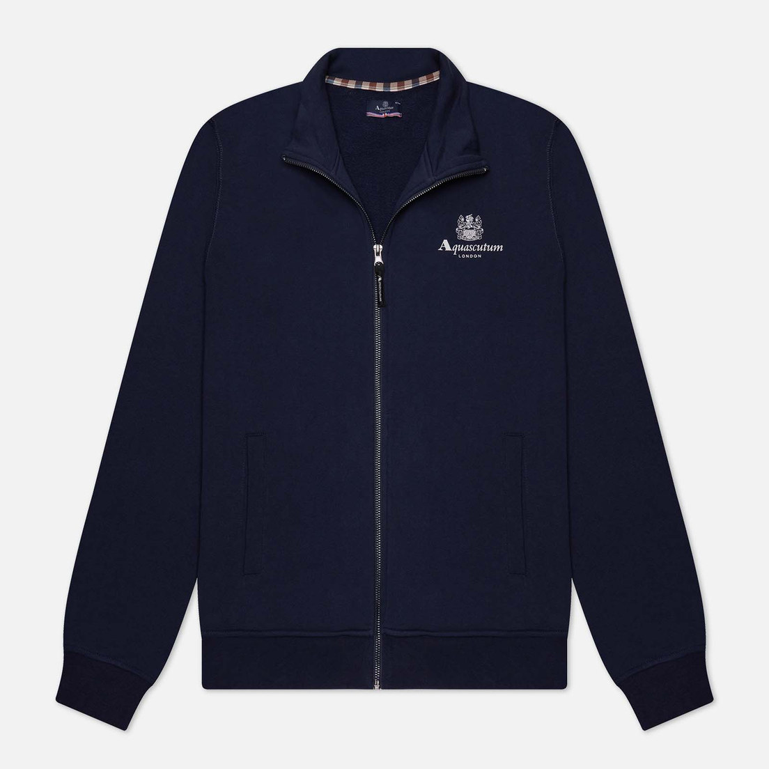 Aquascutum Мужская толстовка Active Small Logo Full Zip Mock Neck Fleece