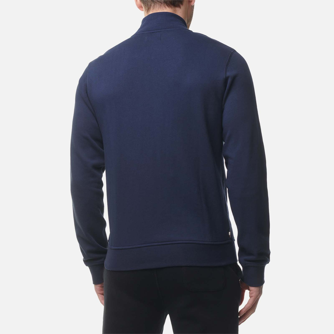 Aquascutum Мужская толстовка Active Small Logo Full Zip Mock Neck Fleece