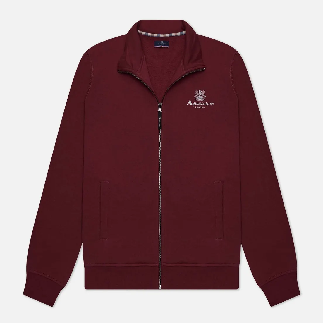 Aquascutum Мужская толстовка Active Small Logo Full Zip Mock Neck Fleece