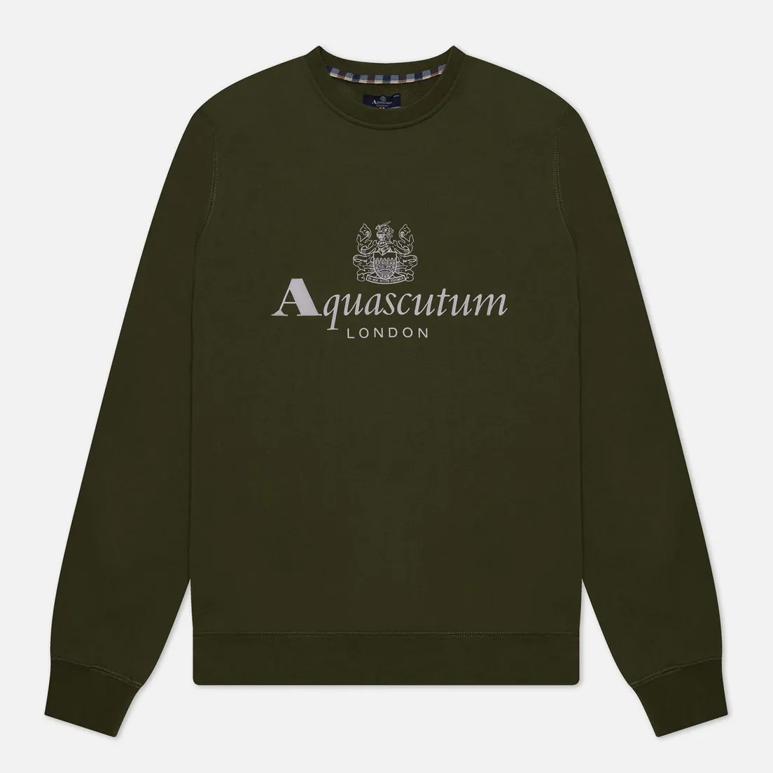 Aquascutum Мужская толстовка Active Big Logo Crew Neck Fleece