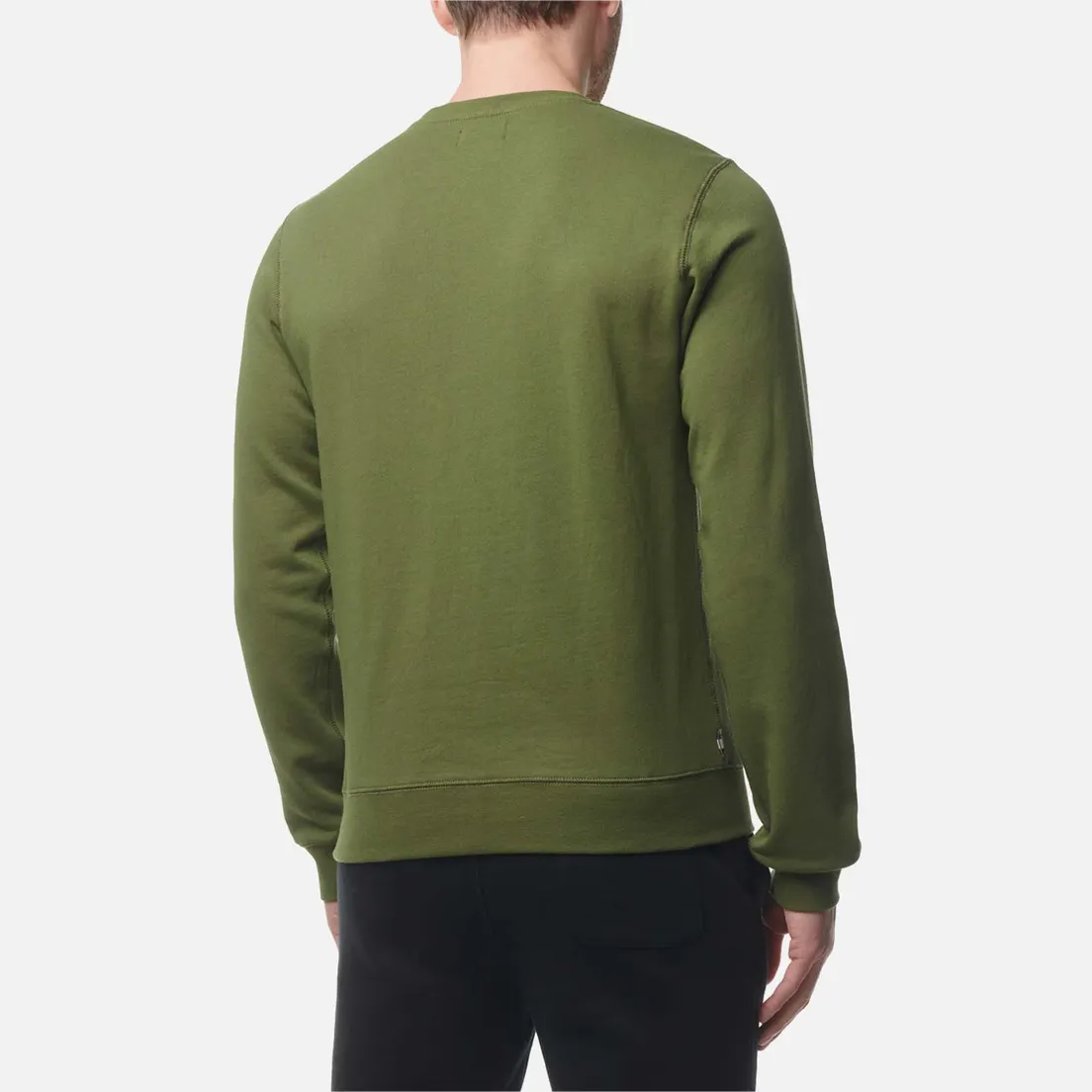 Aquascutum Мужская толстовка Active Big Logo Crew Neck Fleece