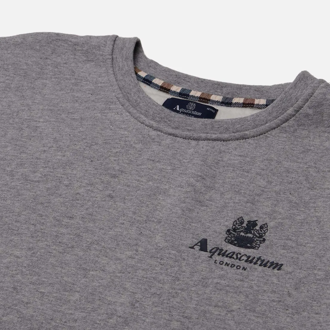 Aquascutum Мужская толстовка Active Small Logo Crew Neck Fleece