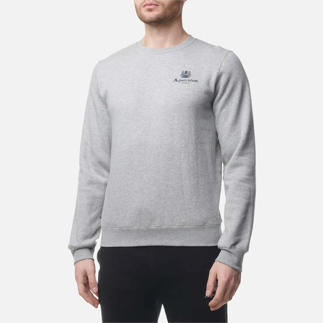 Aquascutum Мужская толстовка Active Small Logo Crew Neck Fleece