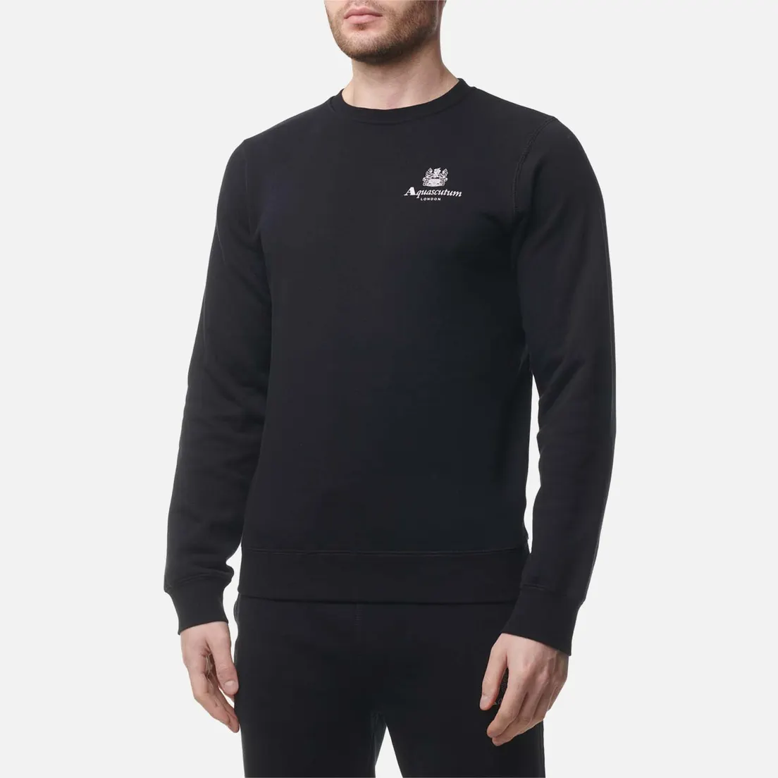 Aquascutum Мужская толстовка Active Small Logo Crew Neck Fleece