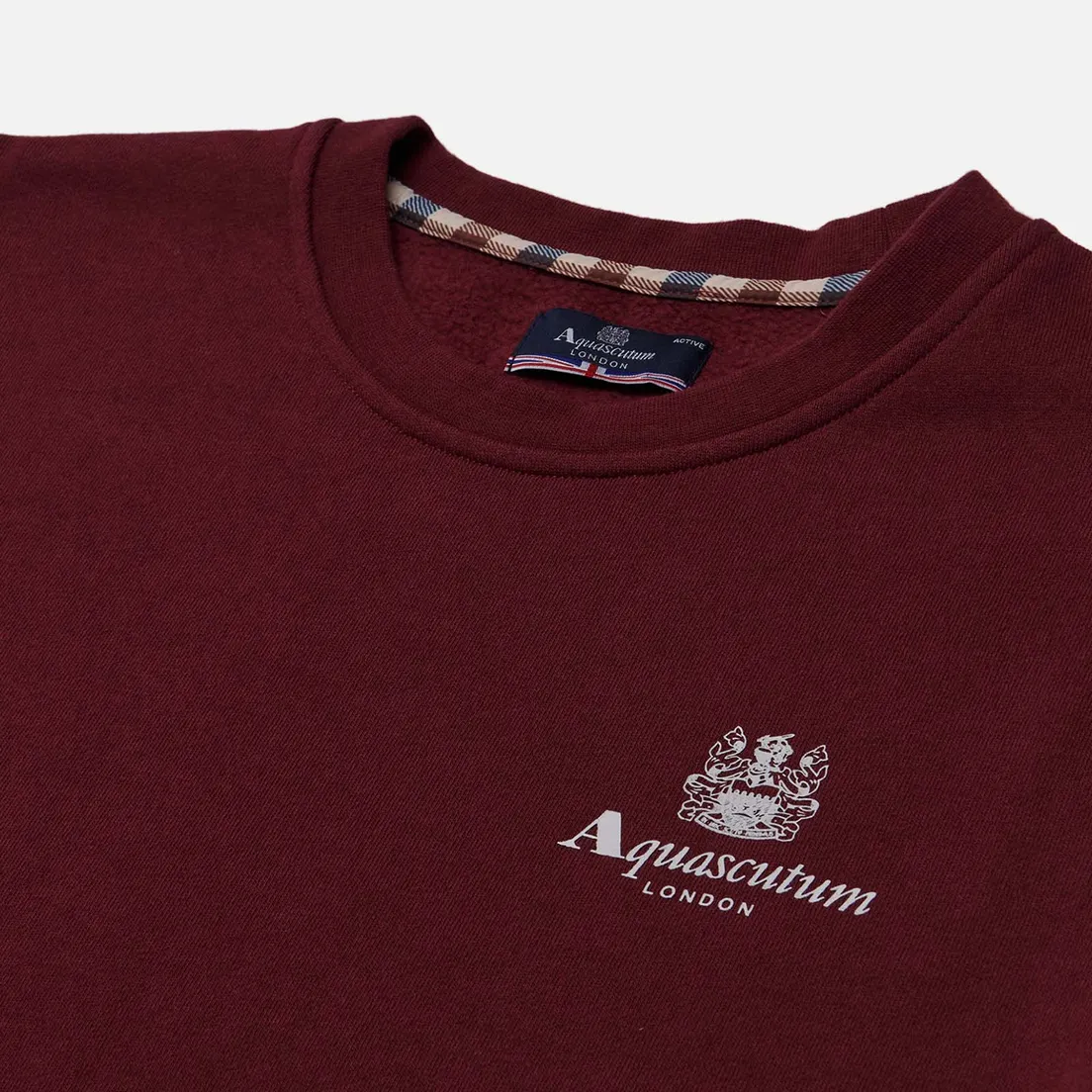 Aquascutum Мужская толстовка Active Small Logo Crew Neck Fleece