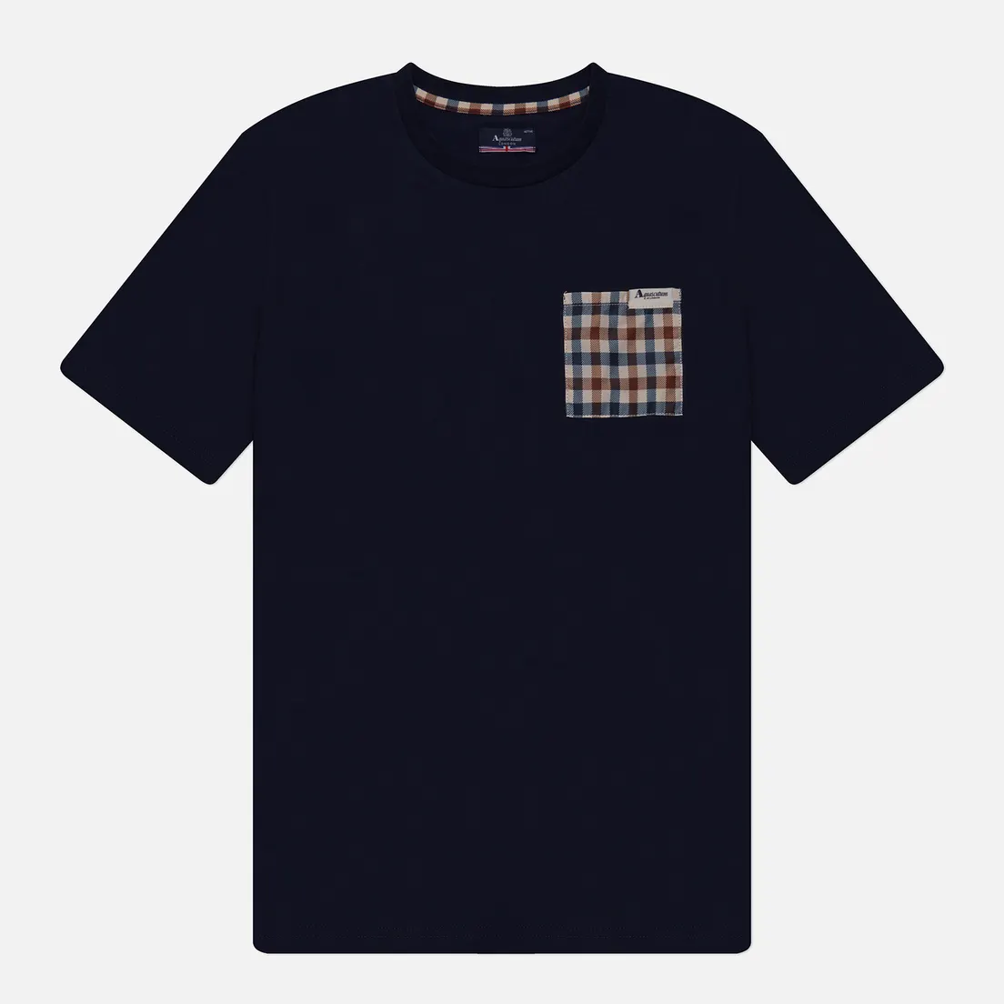 Aquascutum Мужская футболка Active Check Pocket