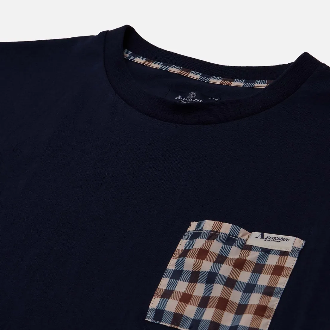 Aquascutum Мужская футболка Active Check Pocket