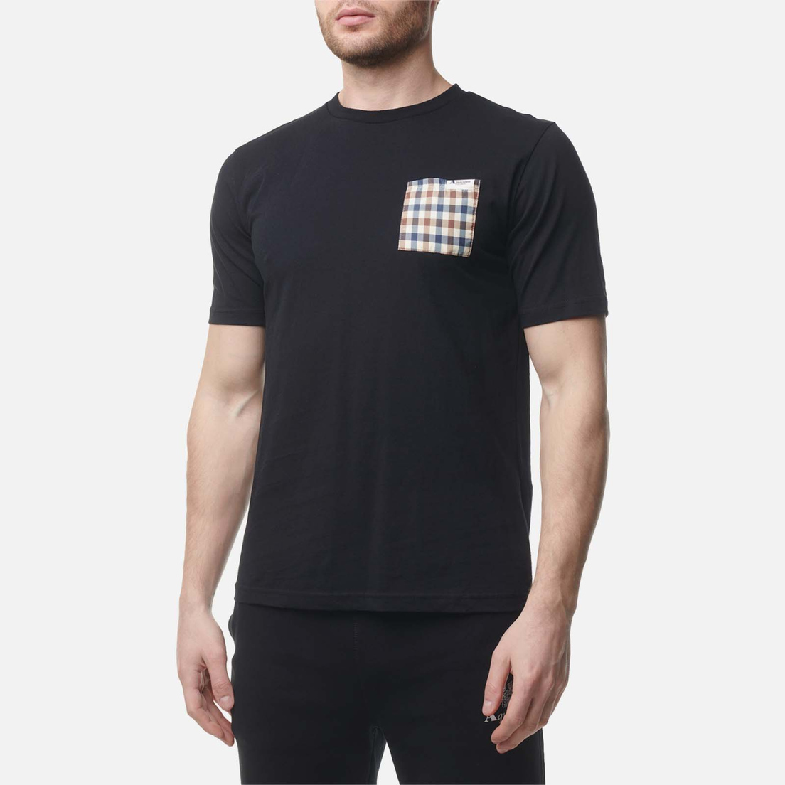 Aquascutum Мужская футболка Active Check Pocket