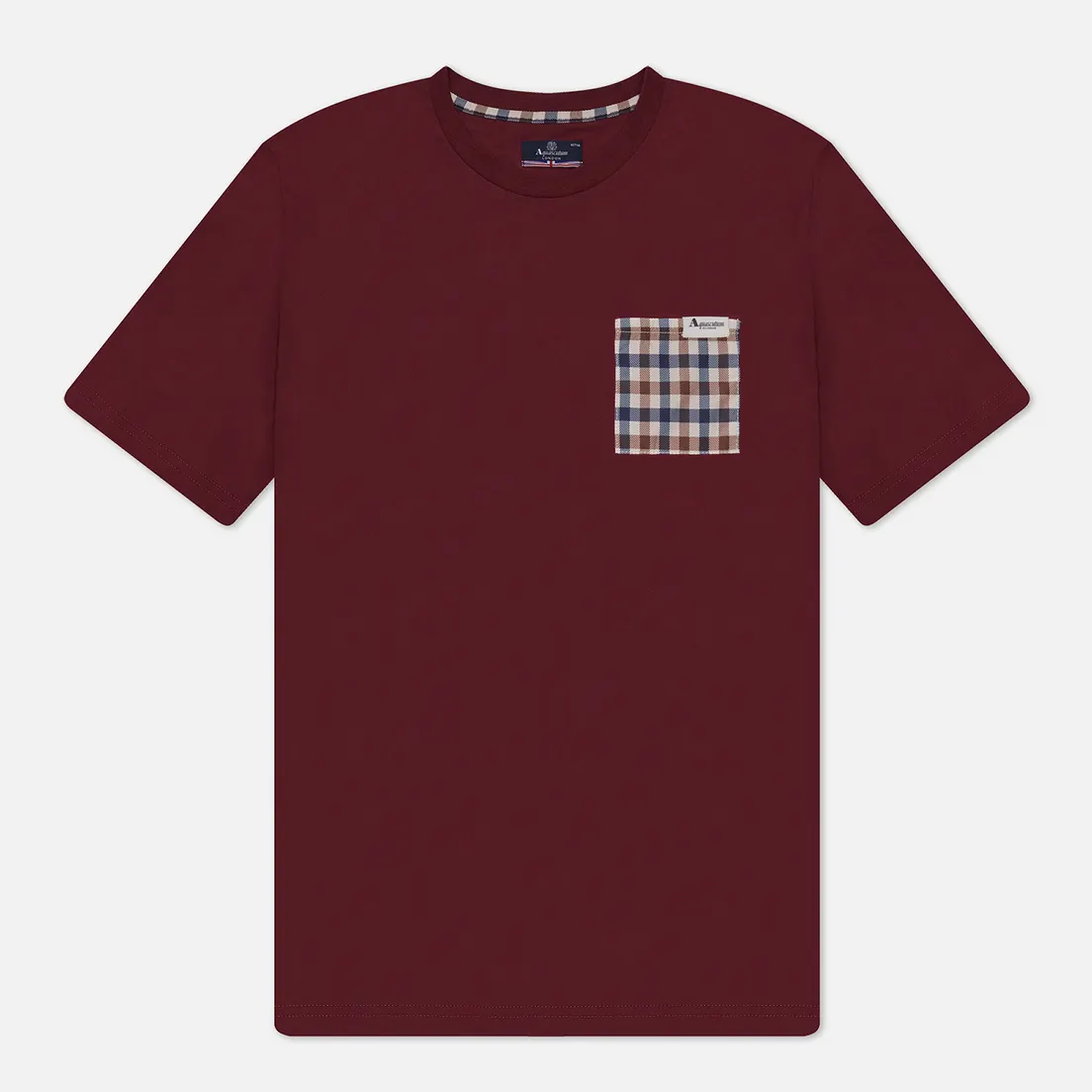Aquascutum Мужская футболка Active Check Pocket