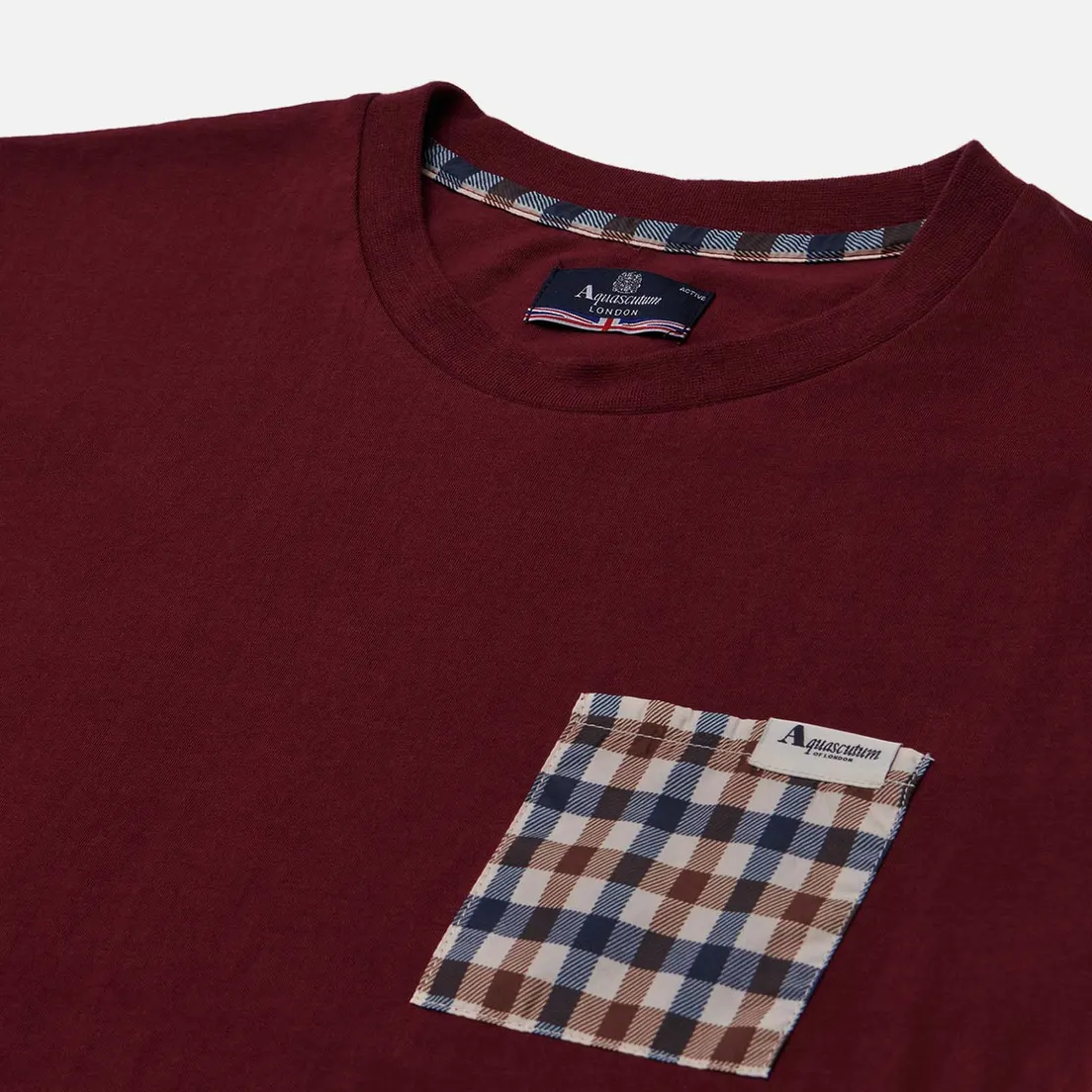 Aquascutum Мужская футболка Active Check Pocket