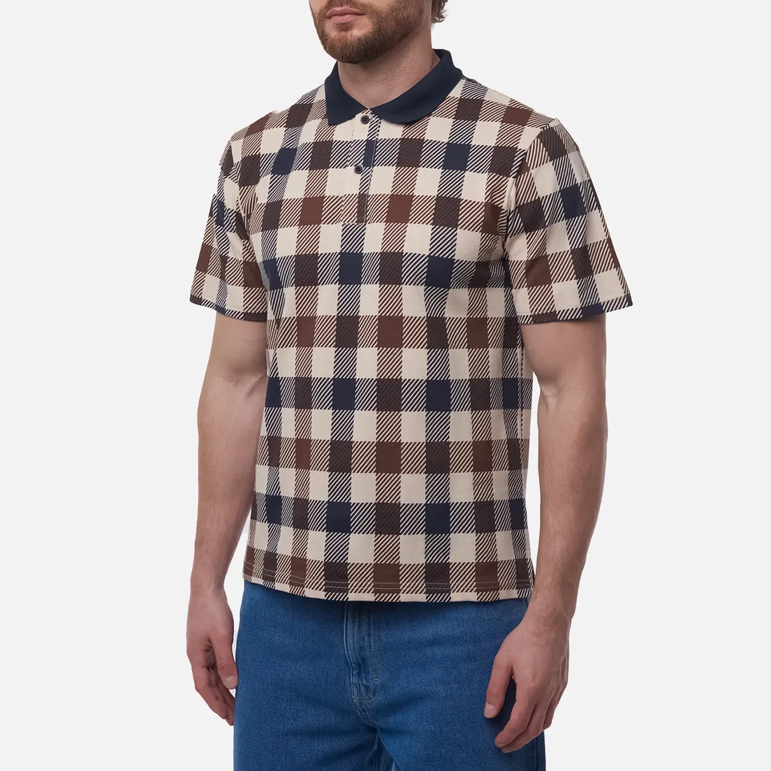 Aquascutum Мужское поло Macro Iconic