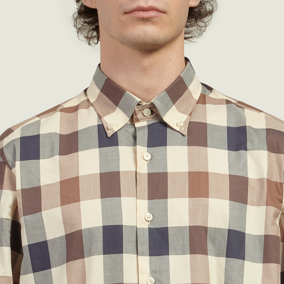 Aquascutum Мужская рубашка Macro Iconic