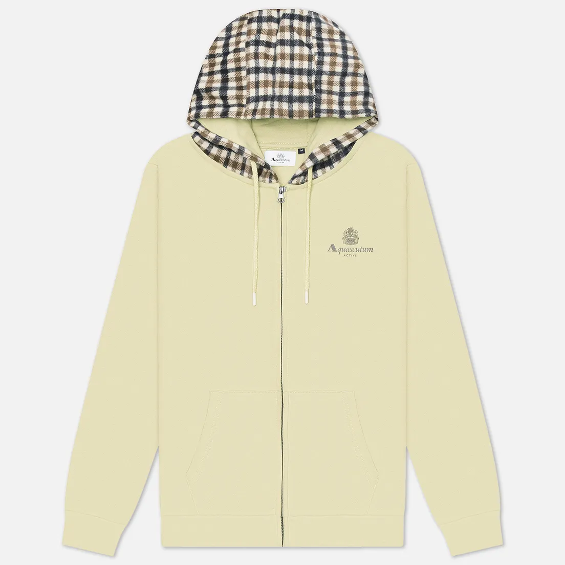 Aquascutum Мужская толстовка Full Zip Club Check Hoodie