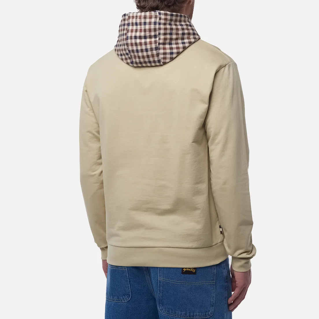 Aquascutum Мужская толстовка Club Check Hoodie