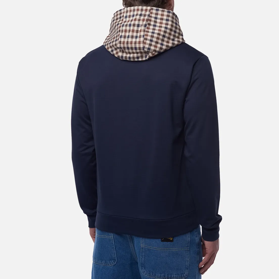 Aquascutum Мужская толстовка Club Check Hoodie