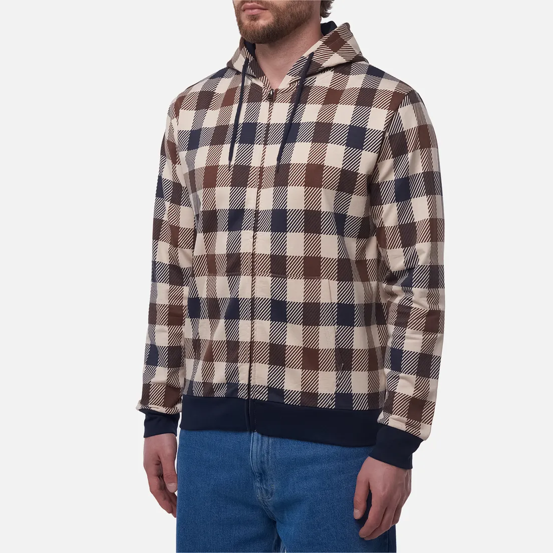 Aquascutum Мужская толстовка Macro Iconic Hoodie