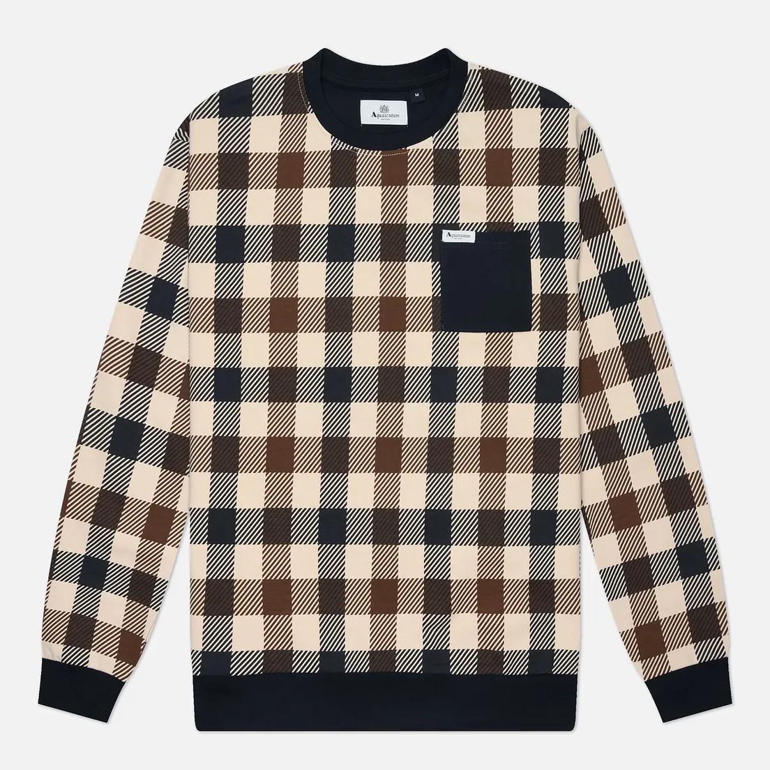 Aquascutum Мужская толстовка Macro Iconic Pocket Crewneck