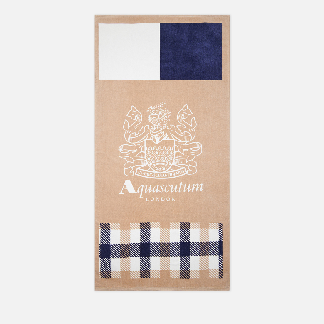 Aquascutum Полотенце Square Check Beach