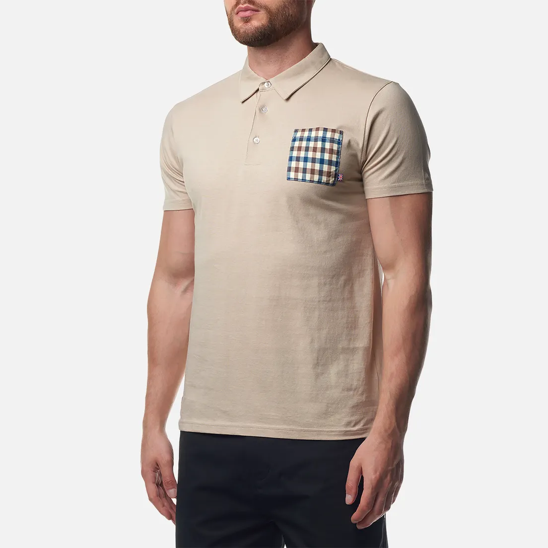 Aquascutum Мужское поло Beach Sailor Check