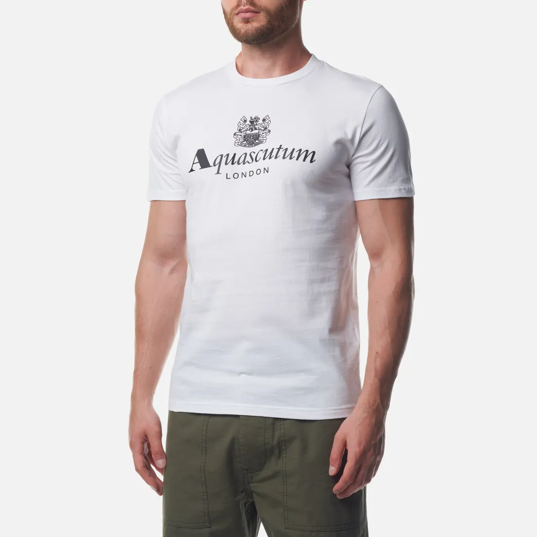 Aquascutum Мужская футболка Beach Basic Big Logo