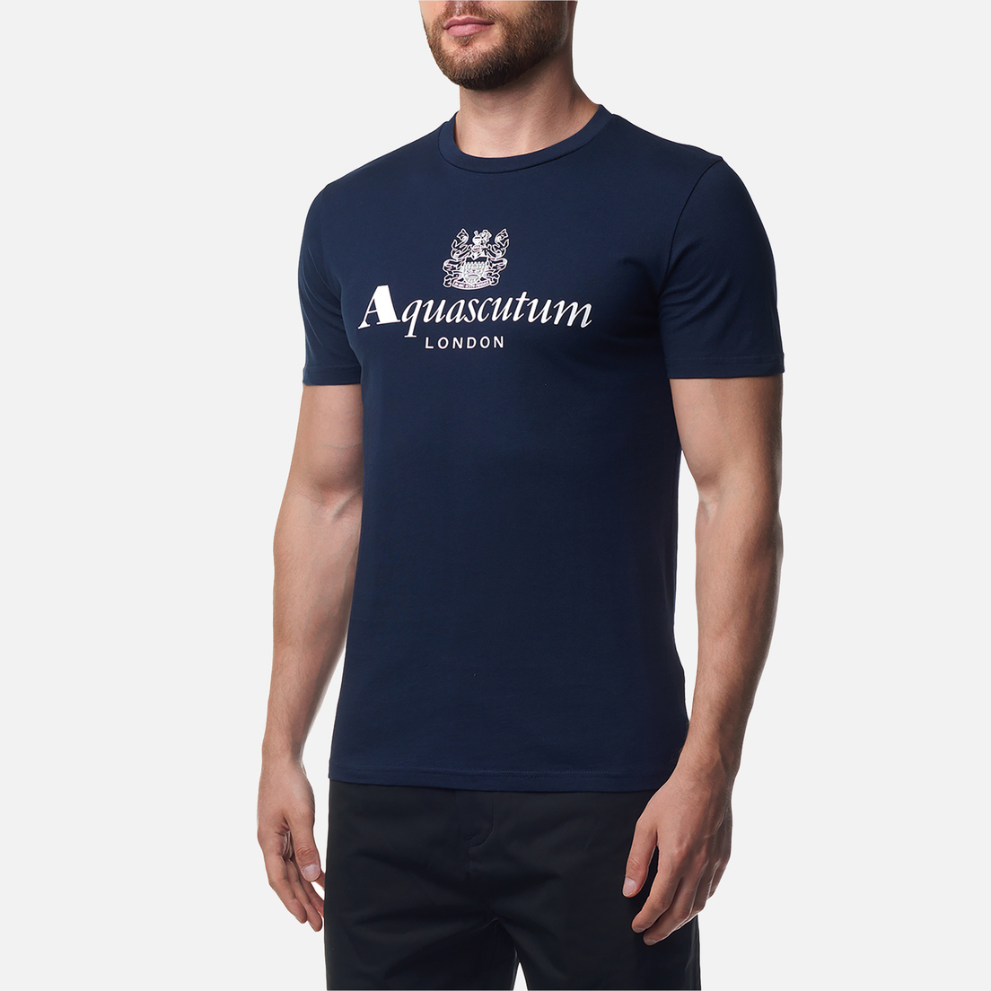 Aquascutum Мужская футболка Beach Basic Big Logo