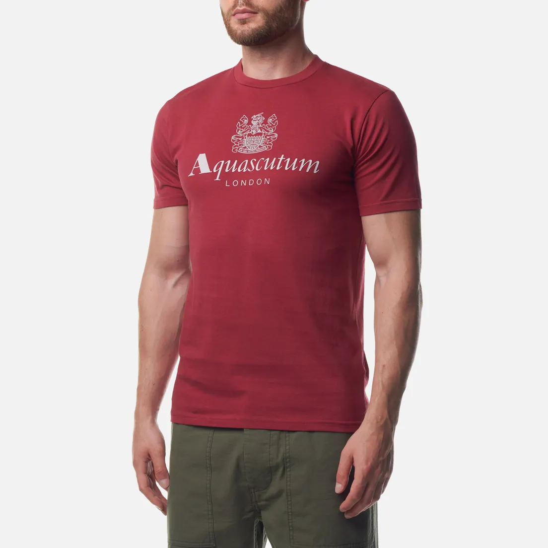 Aquascutum Мужская футболка Beach Basic Big Logo