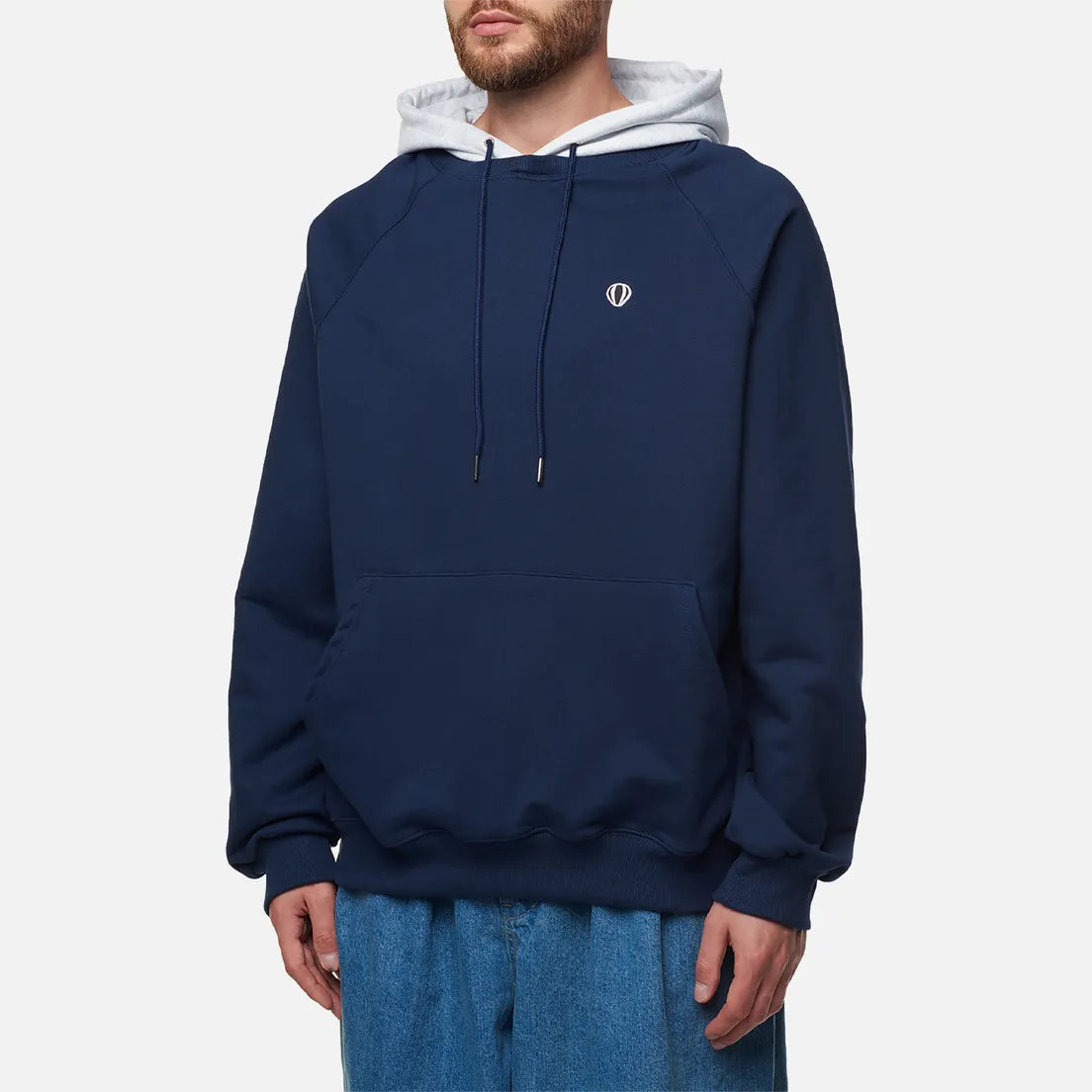 Anglan Мужская толстовка Double Color Wappen Raglan Hoodie