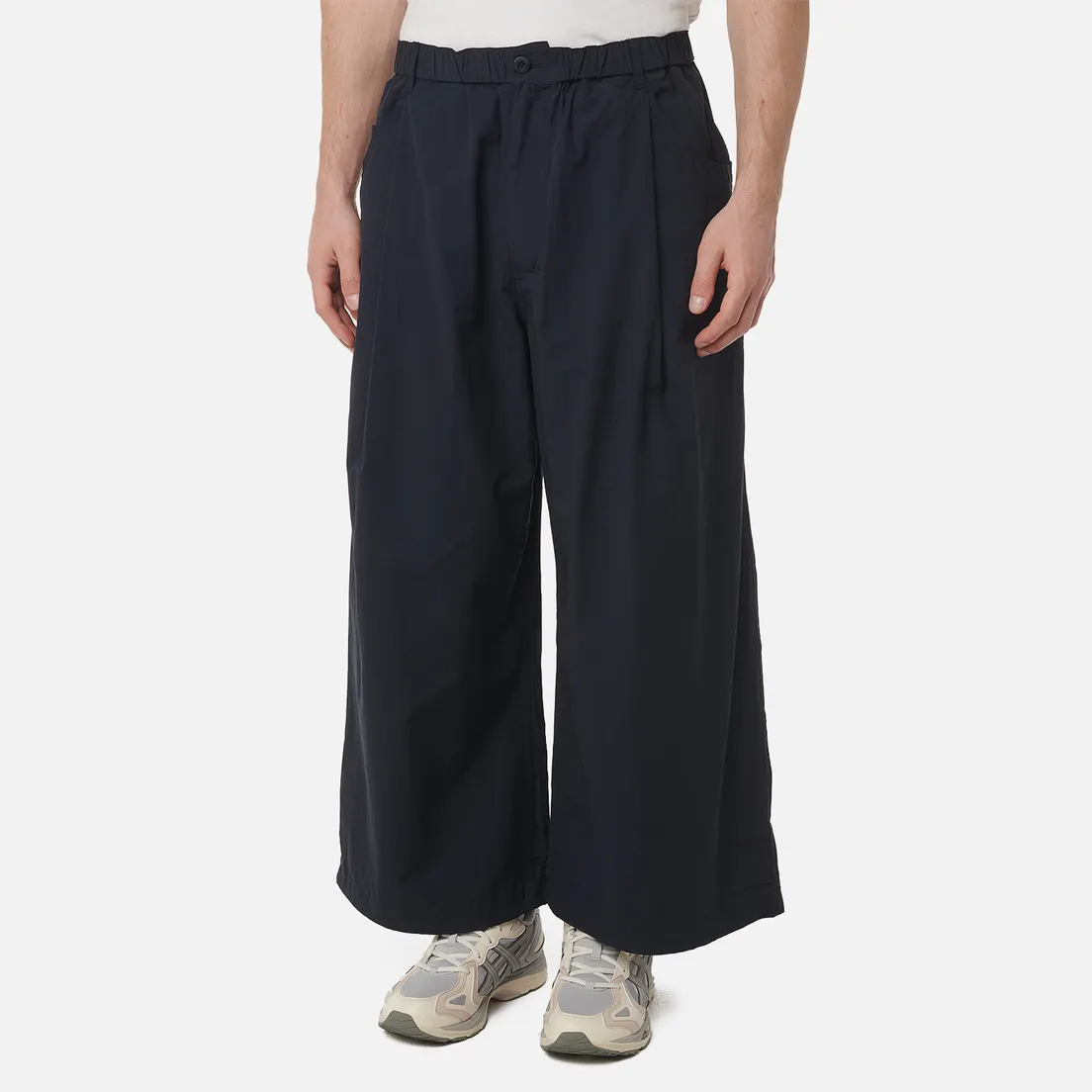 Anglan Мужские брюки Decent Pocket Deep Tuck Wide