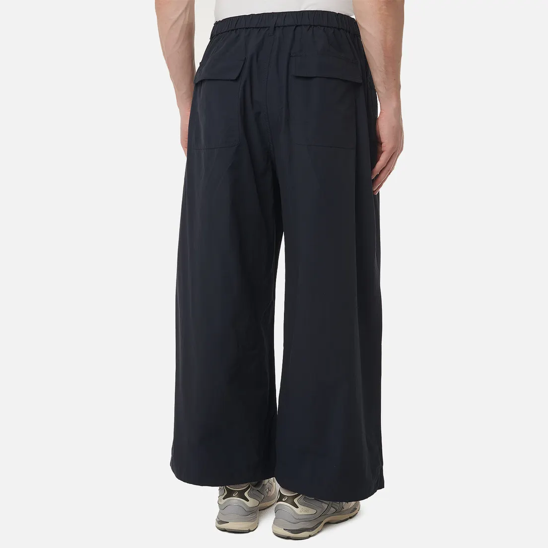 Anglan Мужские брюки Decent Pocket Deep Tuck Wide