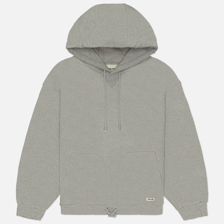 Мужская толстовка Anglan Double Valley Tuck Hoodie, цвет серый, размер M