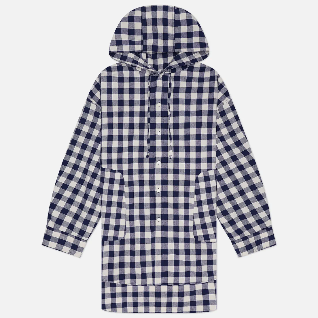 Anglan Мужская рубашка Huge Check Hoodie