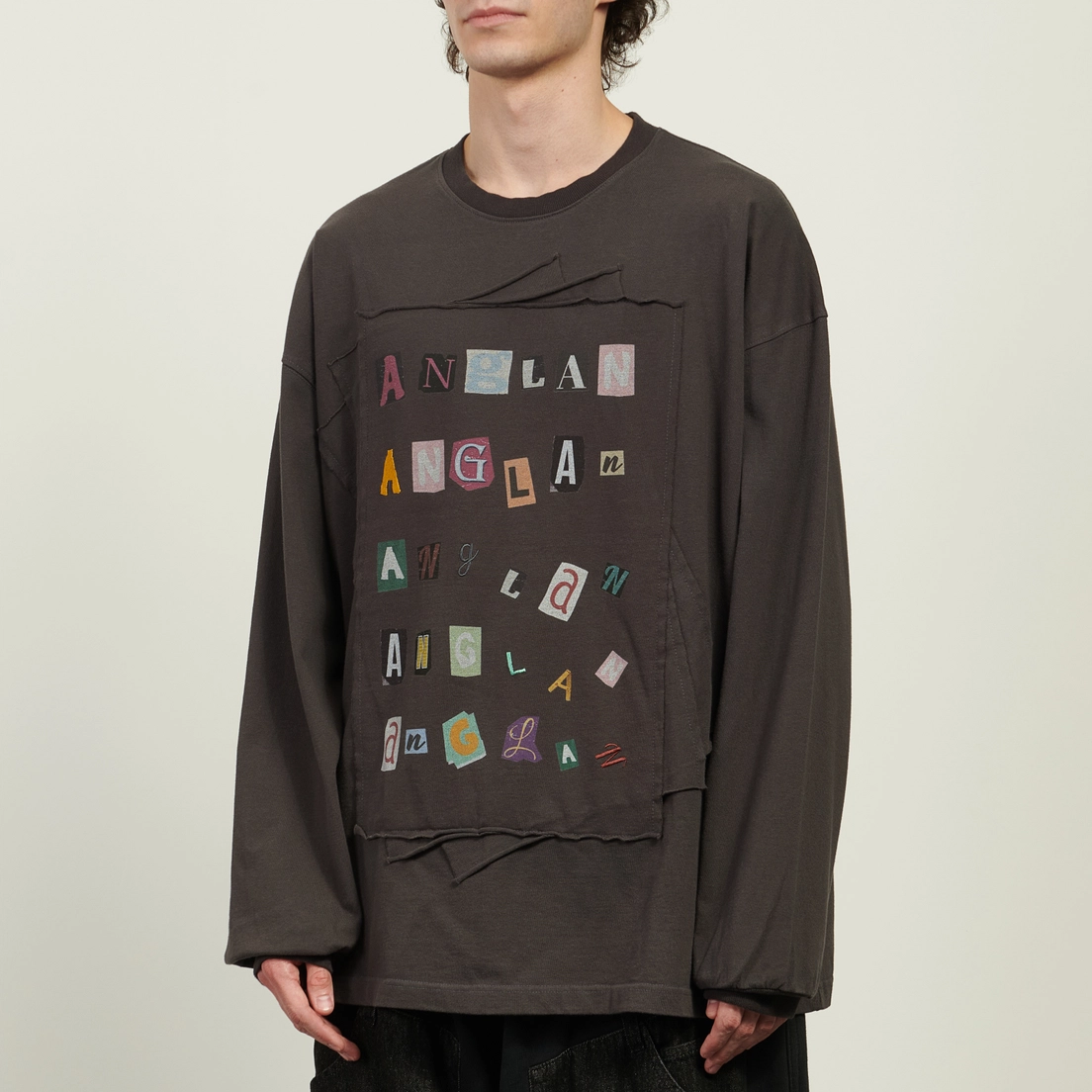 Anglan Мужской лонгслив Library Collage