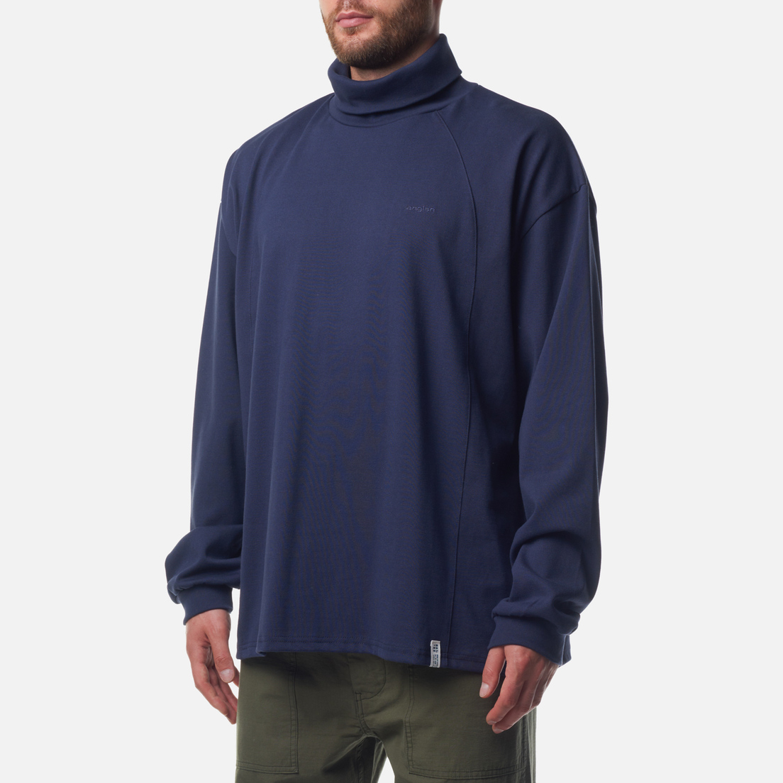 Anglan Мужской лонгслив Oval Incision Turtle Neck