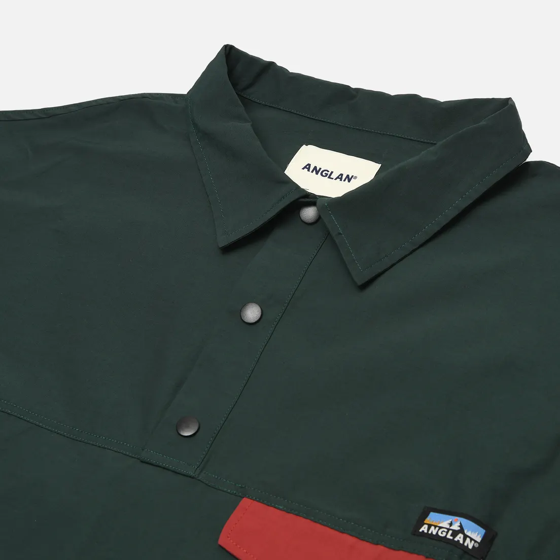 Anglan Мужская толстовка Perky Button Collar Pullover