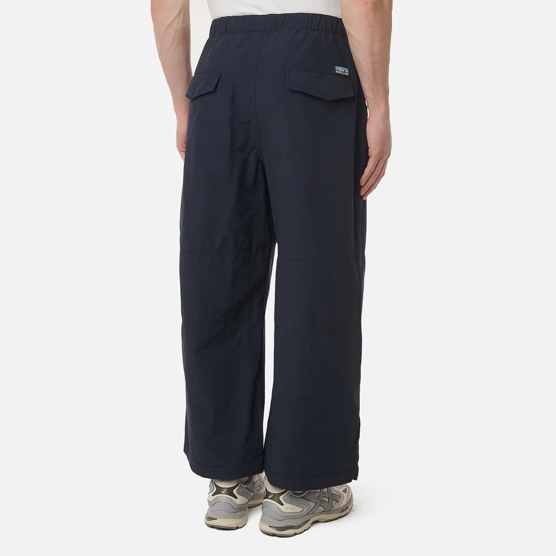 Anglan Мужские брюки Perky Button Knee Wide