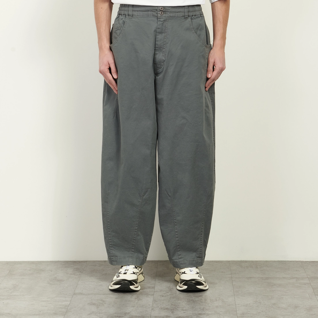 Anglan Мужские брюки Pit Pocket Dart Chino Balloon