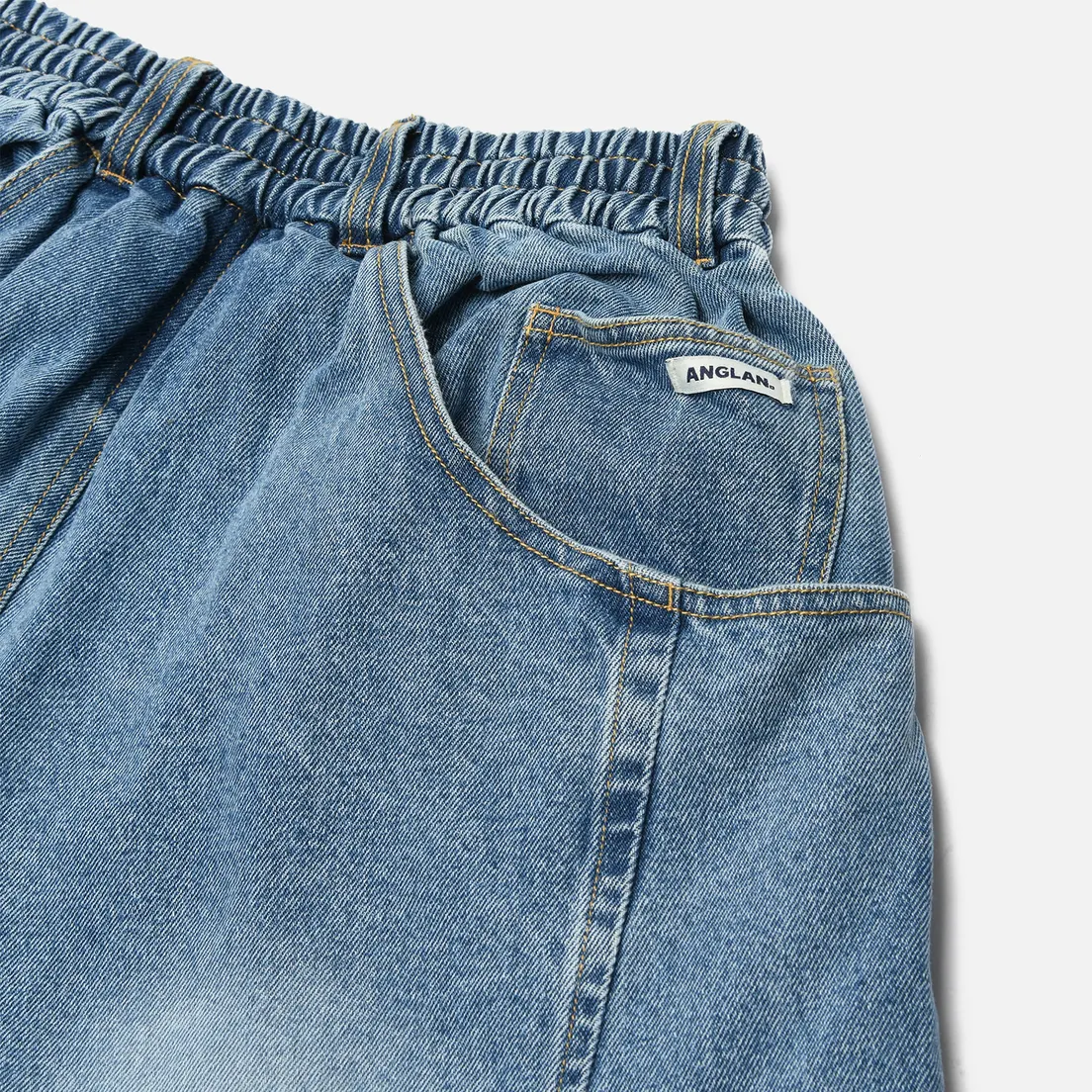 Anglan Мужские джинсы Pit Pocket Dart Denim Balloon