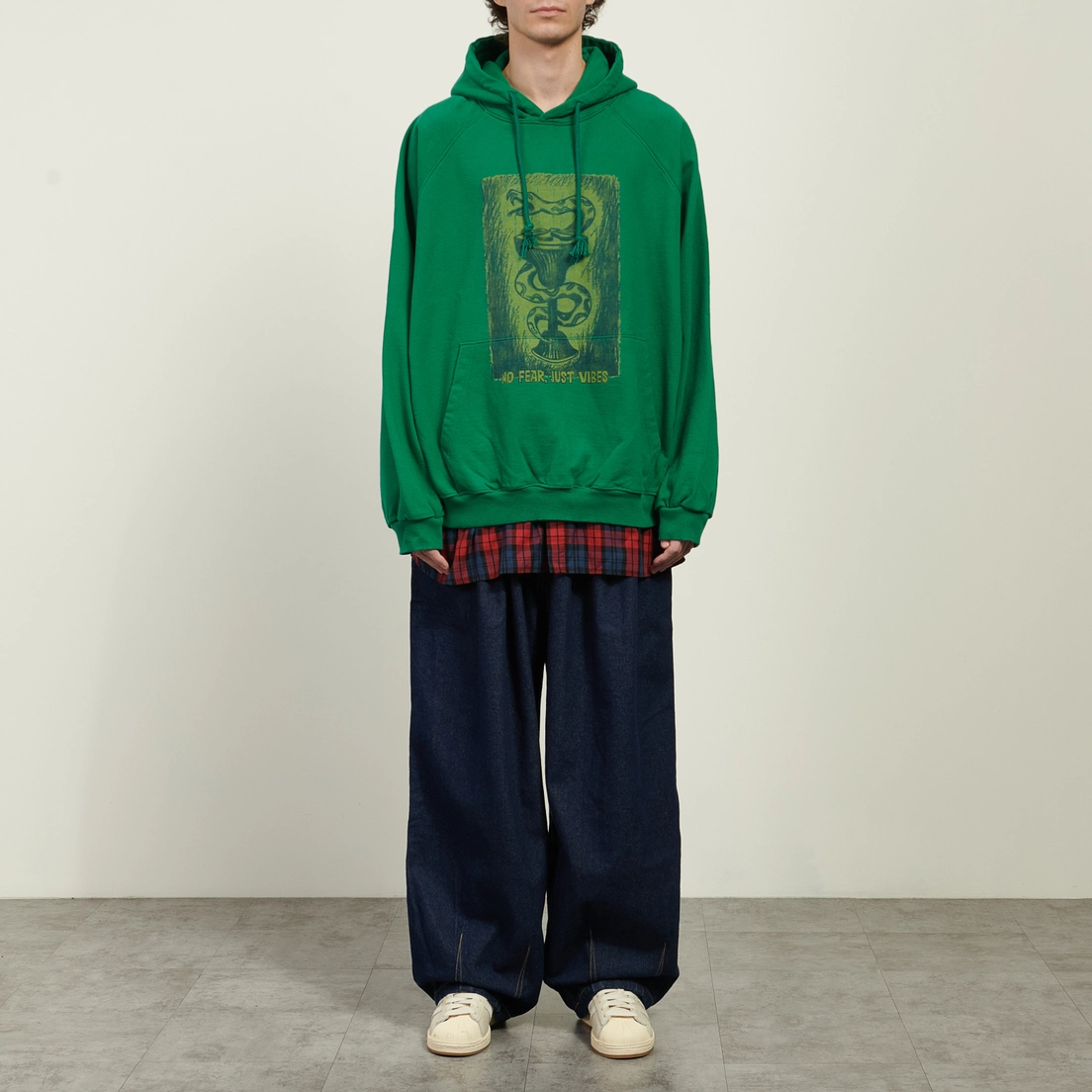 Anglan Мужские джинсы Rigid Indigo Denim Balloon