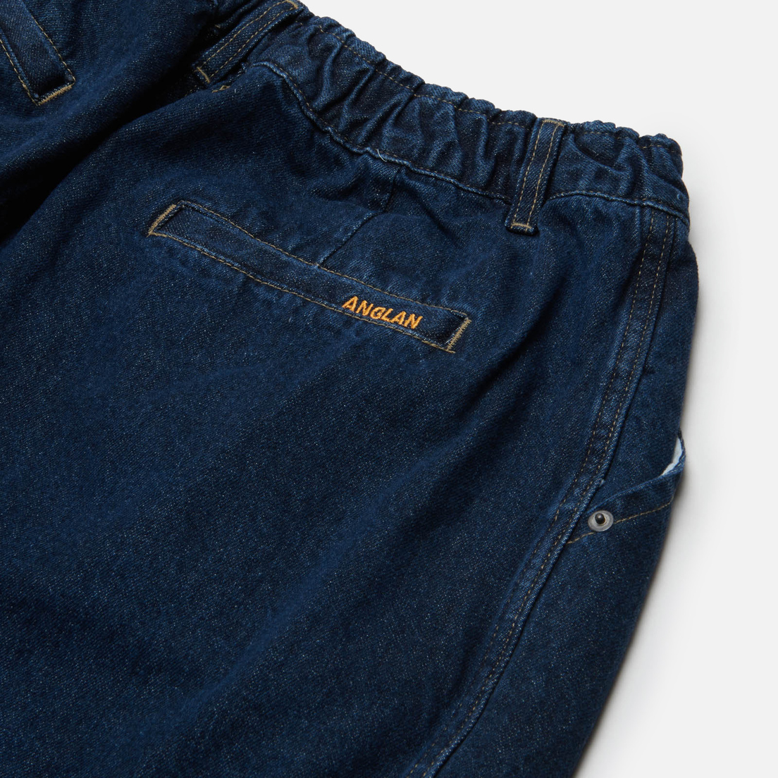 Anglan Мужские джинсы Rigid Indigo Denim Balloon
