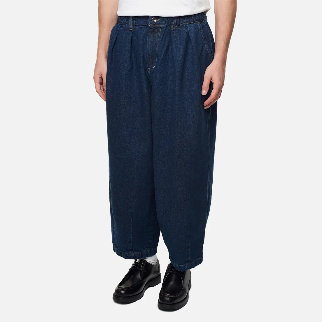 Anglan Мужские джинсы Rigid Indigo Denim Balloon