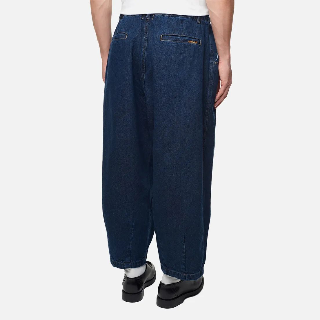 Anglan Мужские джинсы Rigid Indigo Denim Balloon