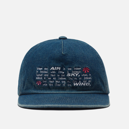 Кепка Anglan Slogan Denim Ball, цвет синий, размер M