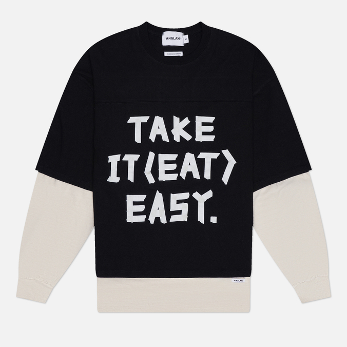 Мужской лонгслив ANGLAN Slogan Layered